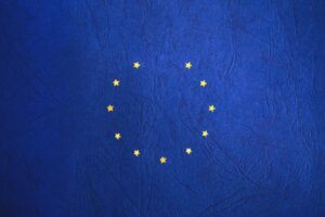 Blue flag & gold stars - European Union GDPR